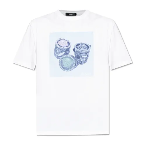 Versace - Tops > T-Shirts - White - Versace - Modalova