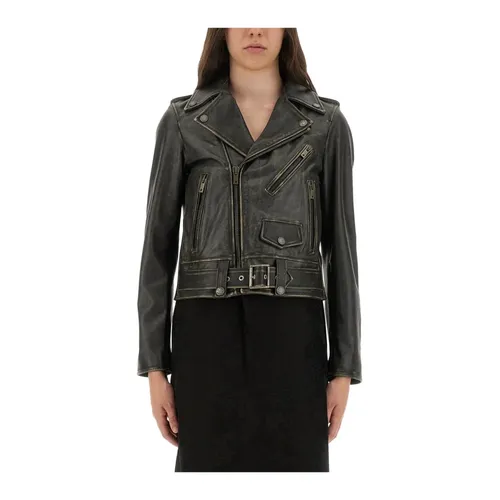 Jackets > Leather Jackets - - Golden Goose - Modalova