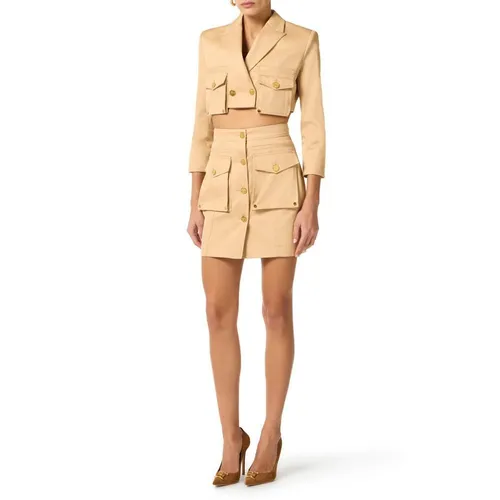 Jackets > Blazers - - Elisabetta Franchi - Modalova