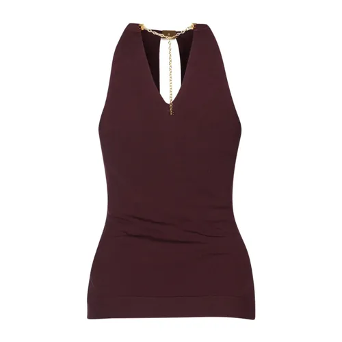 Tops > Sleeveless Tops - - Elisabetta Franchi - Modalova