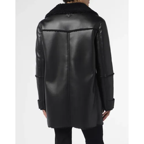 Coats > Single-Breasted Coats - - Philipp Plein - Modalova