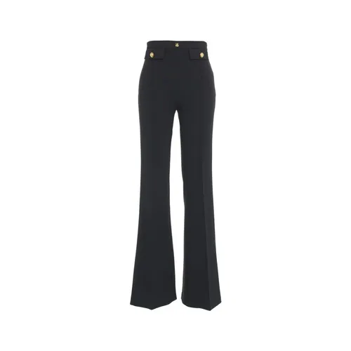 Trousers > Wide Trousers - - Elisabetta Franchi - Modalova