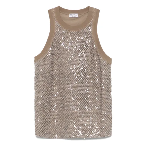 Tops > Sleeveless Tops - - Brunello Cucinelli - Modalova