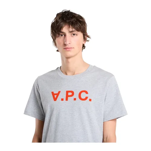 A.p.c. - Tops > T-Shirts - Gray - A.p.c. - Modalova