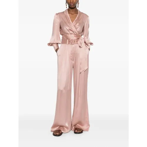 Trousers > Wide Trousers - - Zimmermann - Modalova