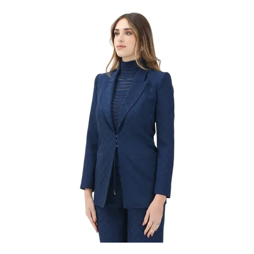 Jackets > Blazers - - Elisabetta Franchi - Modalova
