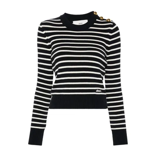 Knitwear > Round-neck Knitwear - - Ami Paris - Modalova