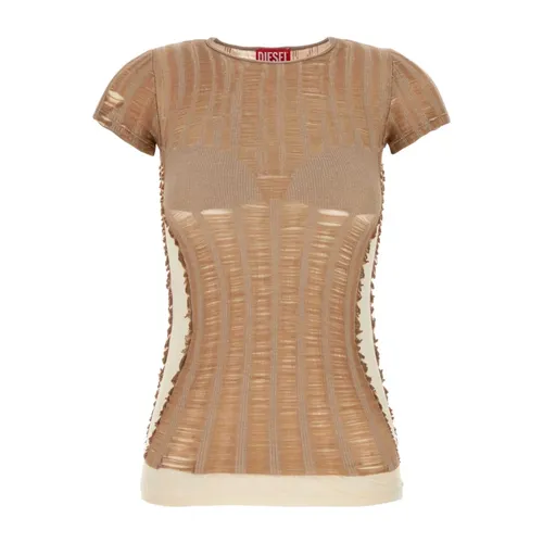 Diesel - Tops > T-Shirts - Brown - Diesel - Modalova