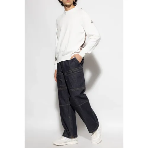 Knitwear > Round-neck Knitwear - - Moncler - Modalova