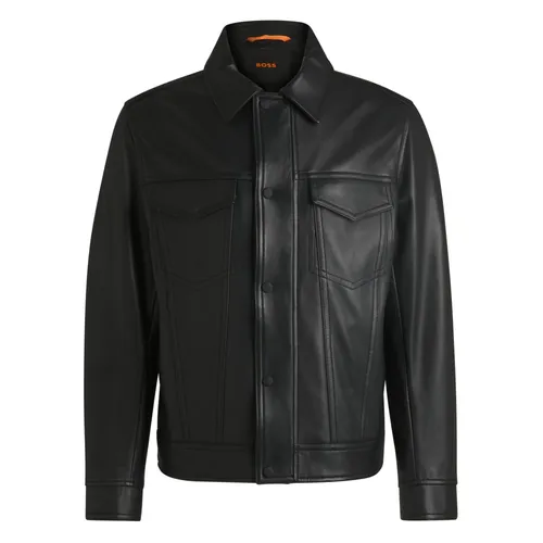 Jackets > Leather Jackets - - Hugo - Modalova