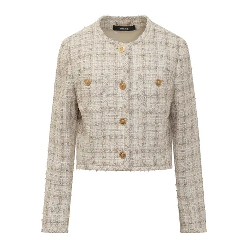 Jackets > Tweed Jackets - - Versace - Modalova