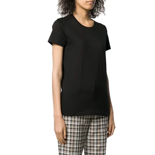 Moncler - Tops > T-Shirts - Black - Moncler - Modalova