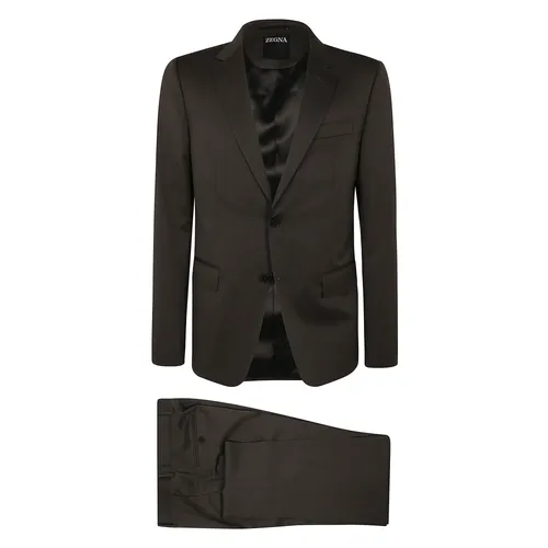 Suits > Suit Sets > Single Breasted Suits - - Zegna - Modalova