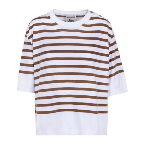 Knitwear > Round-neck Knitwear - - Semicouture - Modalova