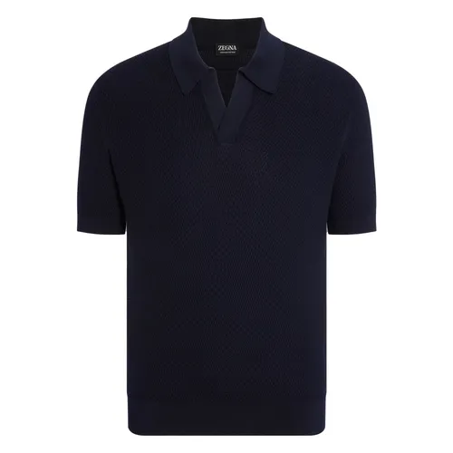 Zegna - Tops > Polo Shirts - Blue - Zegna - Modalova