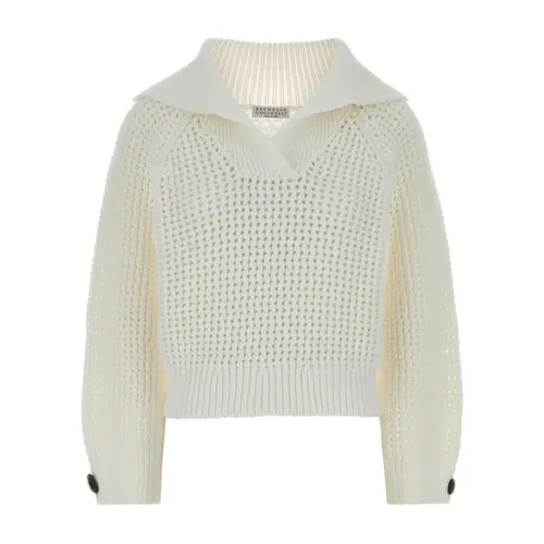 Knitwear > V-neck Knitwear - - Brunello Cucinelli - Modalova