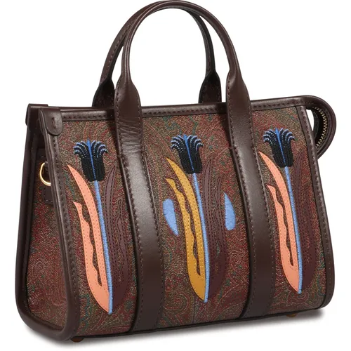 Etro - Bags > Handbags - Brown - Etro - Modalova
