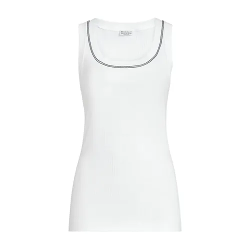 Tops > Sleeveless Tops - - Brunello Cucinelli - Modalova