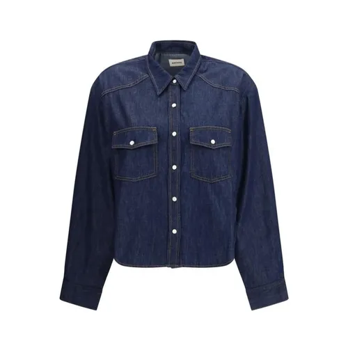 Blouses & Shirts > Denim Shirts - - Khaite - Modalova