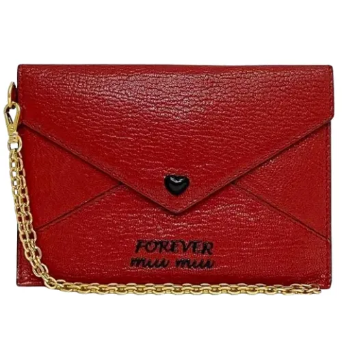 Pre-owned > Pre-owned Accessories > Pre-owned Wallets - - Miu Miu Pre-owned - Modalova