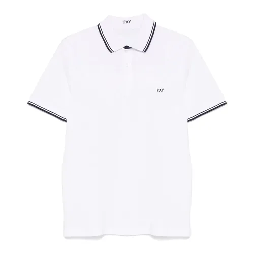 Fay - Tops > Polo Shirts - White - Fay - Modalova