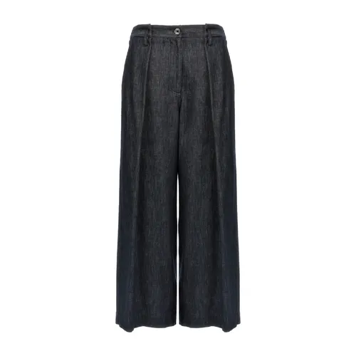 Trousers > Wide Trousers - - Brunello Cucinelli - Modalova