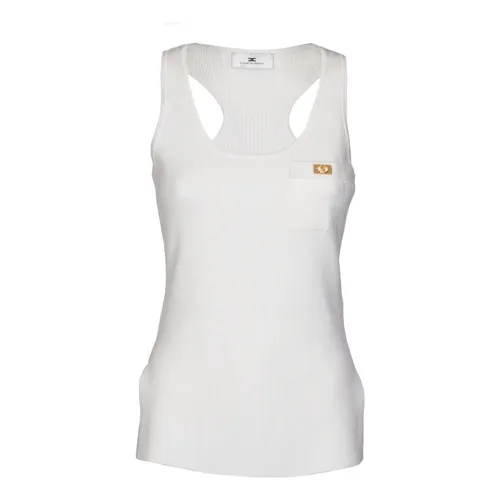 Tops > Sleeveless Tops - - Elisabetta Franchi - Modalova