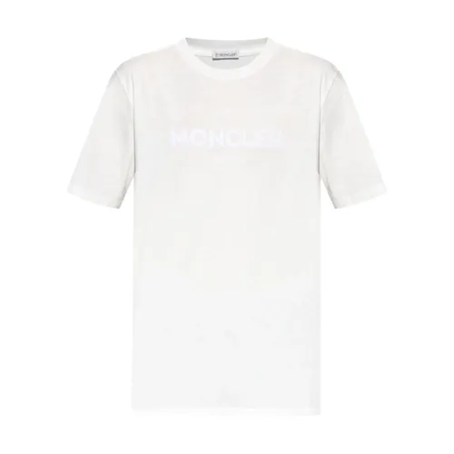 Moncler - Tops > T-Shirts - White - Moncler - Modalova