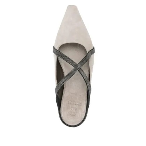 Shoes > Flats > Mules - - Brunello Cucinelli - Modalova