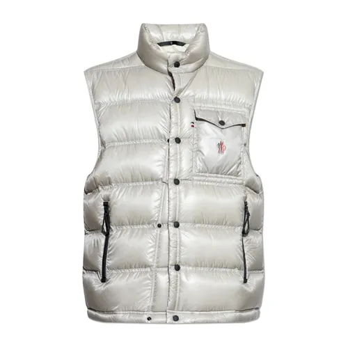 Moncler - Jackets > Vests - Gray - Moncler - Modalova