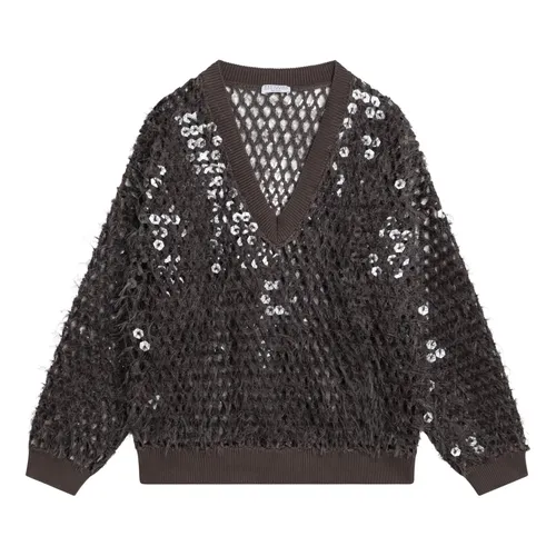Knitwear > V-neck Knitwear - - Brunello Cucinelli - Modalova