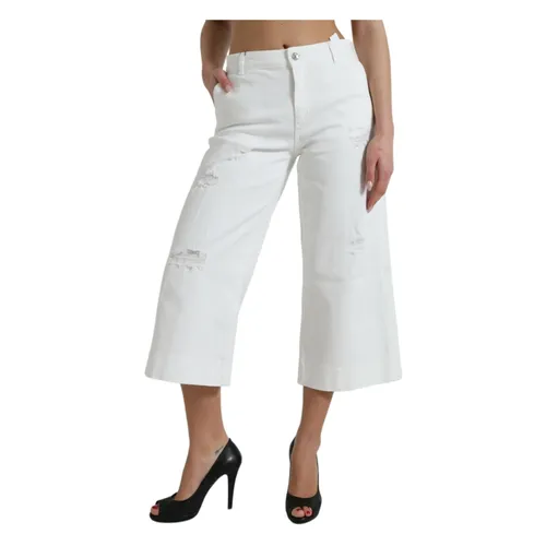 Jeans > Cropped Jeans - - Dolce & Gabbana - Modalova