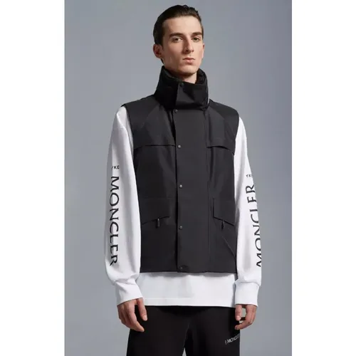 Moncler - Jackets > Vests - Black - Moncler - Modalova