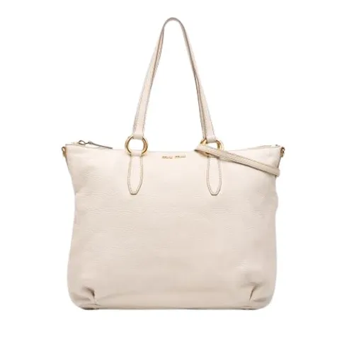 Pre-owned > Pre-owned Bags > Pre-owned Tote Bags - - Miu Miu Pre-owned - Modalova