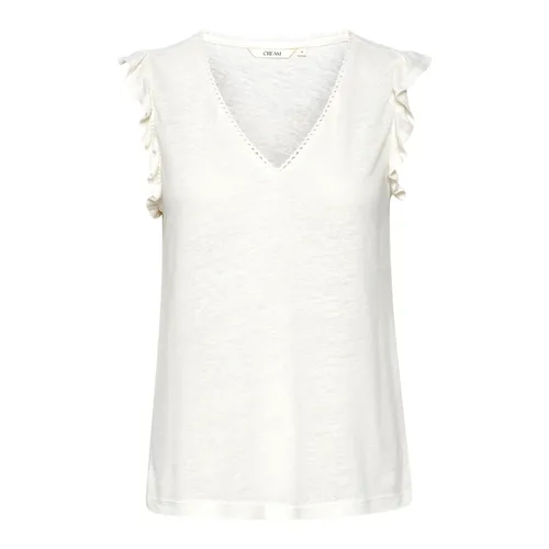 Tops > Sleeveless Tops - - Cream - Modalova