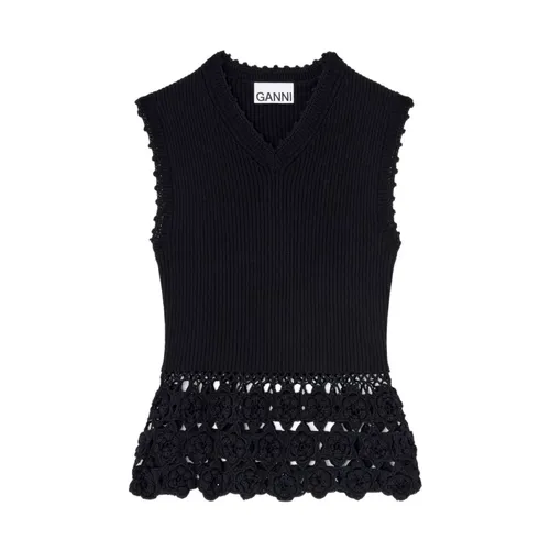 Knitwear > V-neck Knitwear - - Ganni - Modalova