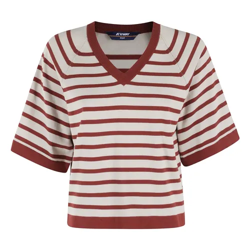 Knitwear > V-neck Knitwear - - K-Way - Modalova