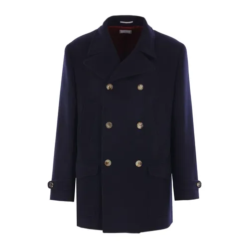 Coats > Double-Breasted Coats - - Brunello Cucinelli - Modalova