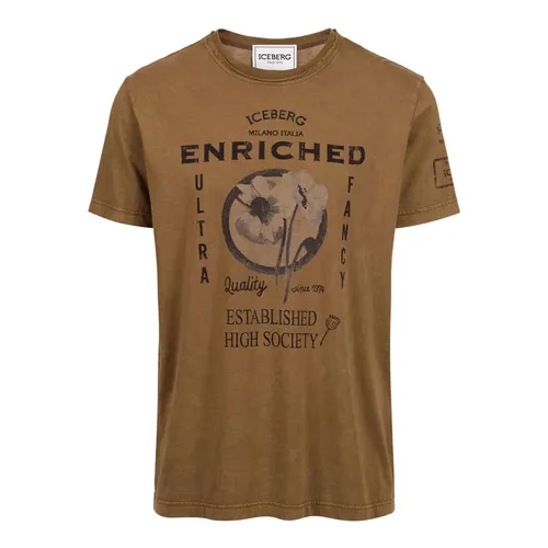 Iceberg - Tops > T-Shirts - Brown - Iceberg - Modalova
