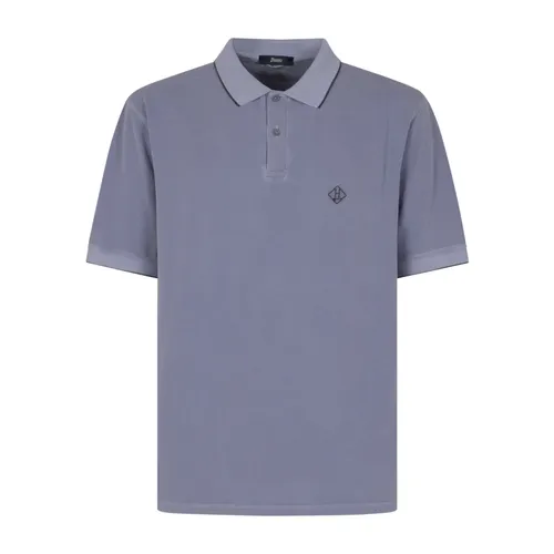 Herno - Tops > Polo Shirts - Blue - Herno - Modalova