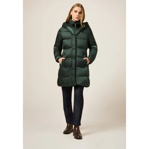 Oltre - Coats > Parkas - Green - Oltre - Modalova