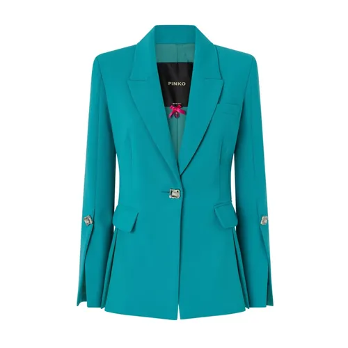 Pinko - Jackets > Blazers - Green - Pinko - Modalova