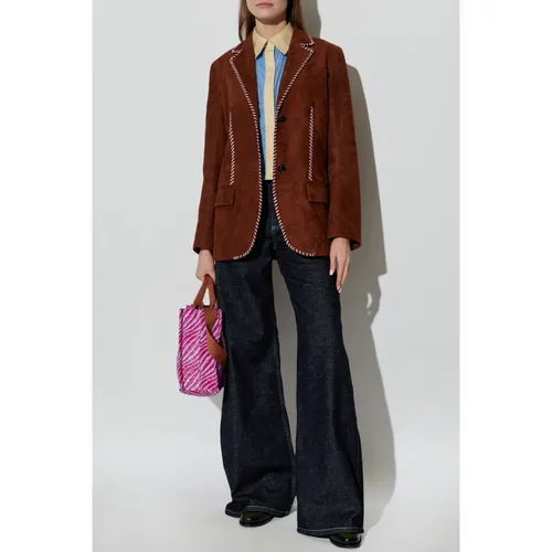 Marni - Jackets > Blazers - Brown - Marni - Modalova