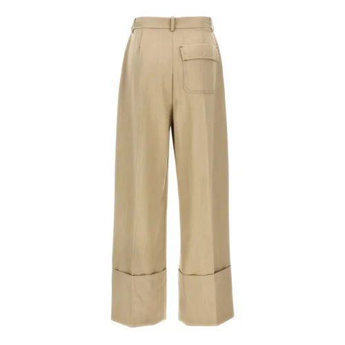 Trousers > Wide Trousers - - Victoria Beckham - Modalova