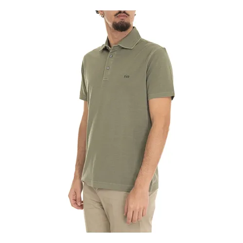 Fay - Tops > Polo Shirts - Green - Fay - Modalova
