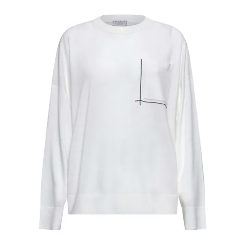 Knitwear > Round-neck Knitwear - - Brunello Cucinelli - Modalova