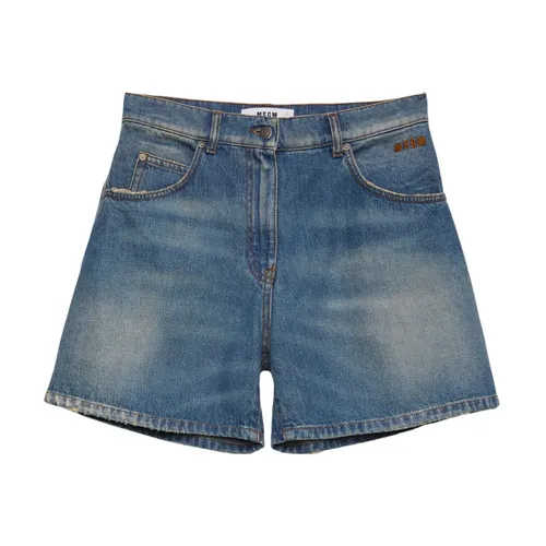 Shorts > Denim Shorts - - Msgm - Modalova