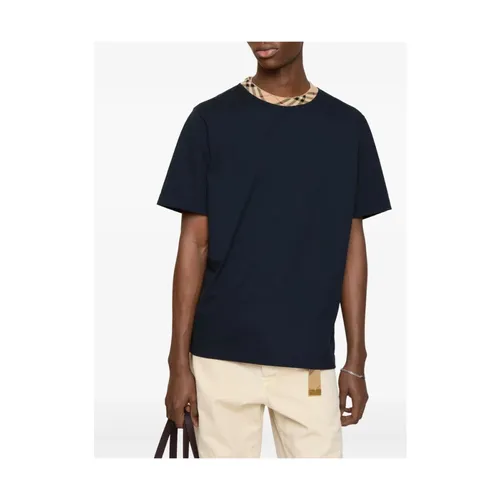 Burberry - Tops > T-Shirts - Blue - Burberry - Modalova