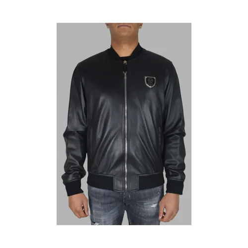 Jackets > Leather Jackets - - Philipp Plein - Modalova
