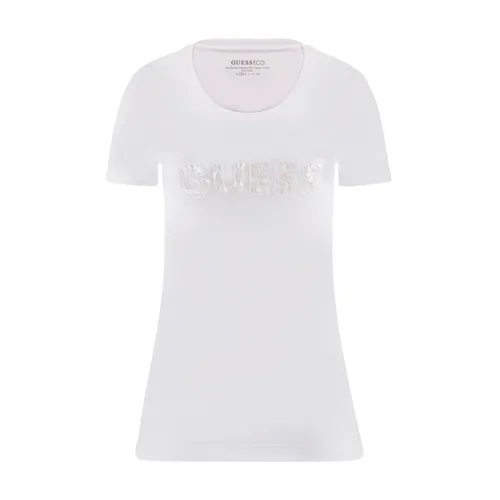 Guess - Tops > T-Shirts - White - Guess - Modalova